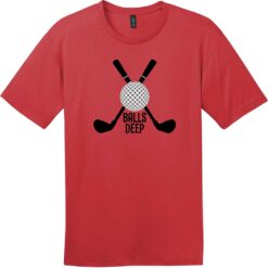 Balls Deep Funny Golf T-Shirt Classic Red - US Custom Tees