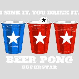 Beer Pong Superstar Design - US Custom Tees