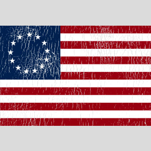 Betsy Ross American Flag Vintage Design - US Custom Tees