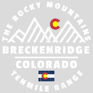 Breckenridge Tenmile Range Mountain Design - US Custom Tees