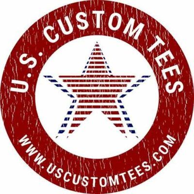 U.S. Custom Tees Circle Retro Logo
