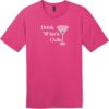 Drink 'Til He's Cute T-Shirt Dark Fuchsia - US Custom Tees