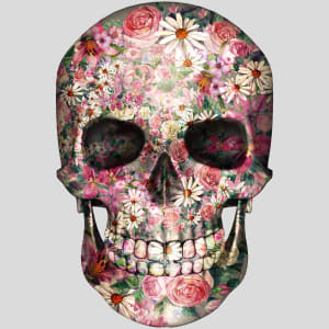 Floral Skull Design - US Custom Tees