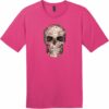 Floral Skull T-Shirt Dark Fuchsia - US Custom Tees
