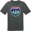 Highway 420 Road Sign T-Shirt Charcoal - US Custom Tees