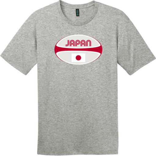 Japan Rugby Ball T-Shirt Heathered Steel - US Custom Tees