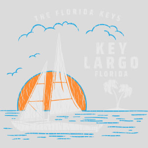 Key Largo Florida Sailing Design - US Custom Tees