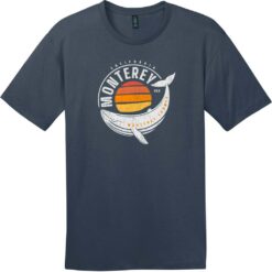 Monterey California Whale T-Shirt New Navy - US Custom Tees