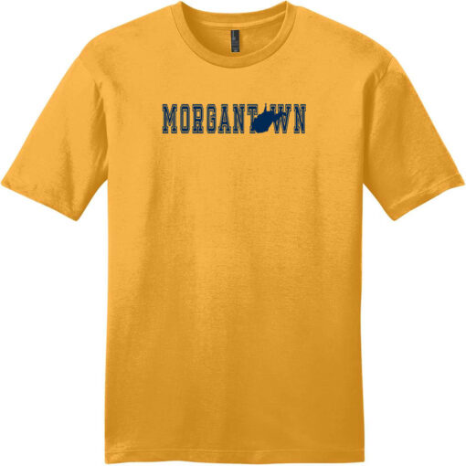 Morgantown West Virginia T-Shirt Gold - US Custom Tees