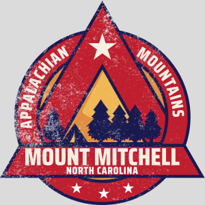 Mount Mitchell North Carolina Camping Design - US Custom Tees