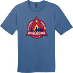 Mount Mitchell North Carolina Camping T-Shirt Maritime Blue - US Custom Tees