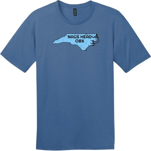 Nags Head OBX North Carolina State T-Shirt Maritime Blue - US Custom Tees