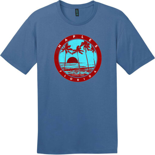 Naples FL Paradise Coast T-Shirt Maritime Blue - US Custom Tees