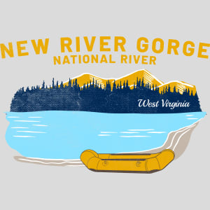 New River Gorge Rafting Design - US Custom Tees