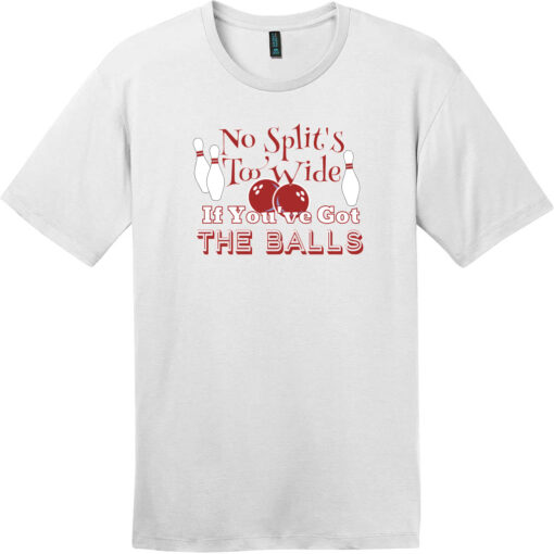 No Split Is Too Wide Bowling T-Shirt Bright White - US Custom Tees