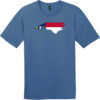North Carolina State Flag T-Shirt Maritime Blue - US Custom Tees