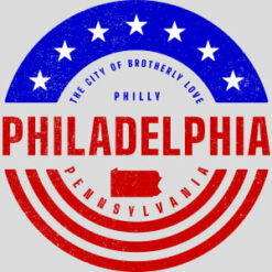 Philadelphia Pennsylvania Patriotic Design - US Custom Tees