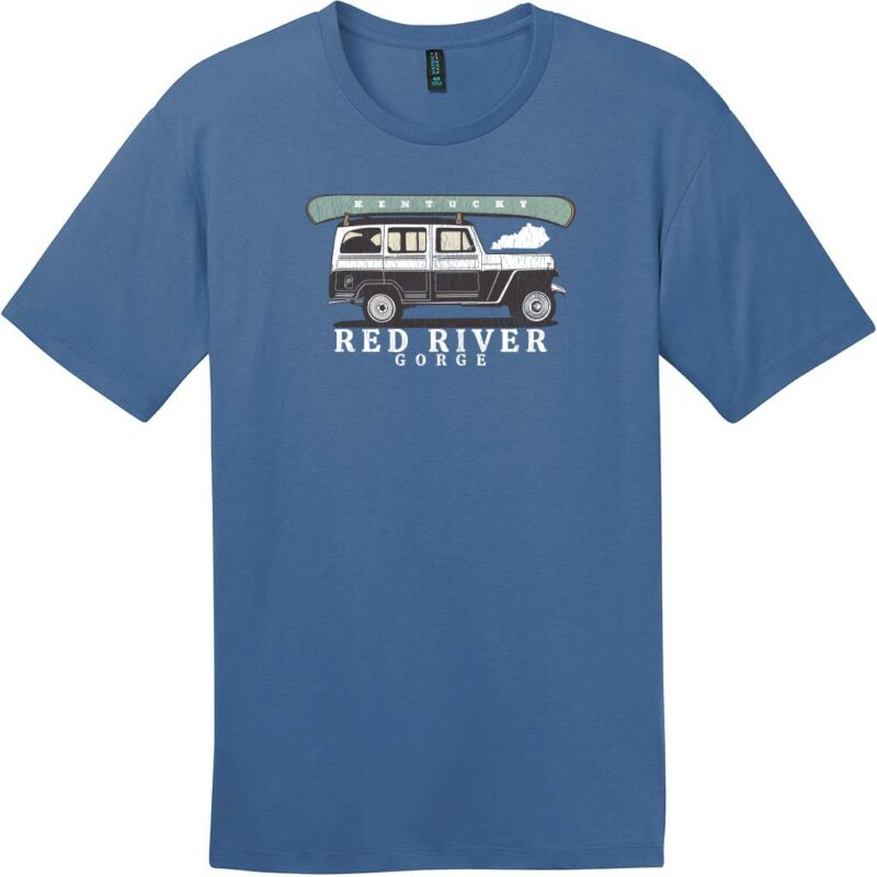 Red River Gorge Kentucky T-Shirt Maritime Blue - US Custom Tees