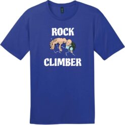 Rock Climber T-Shirt Deep Royal - US Custom Tees