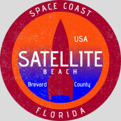 Satellite Beach Space Coast Vintage Design - US Custom Tees