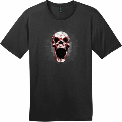 Screaming Grunge Skull T-Shirt Jet Black - US Custom Tees