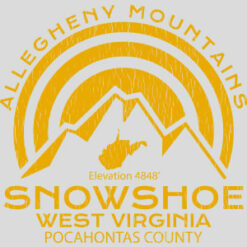 Snowshoe West Virginia Mountain Design - US Custom Tees