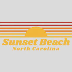 Sunset Beach North Carolina Retro Design - US Custom Tees