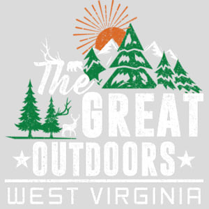 The Great Outdoors West Virginia Design - US Custom Tees