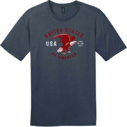 United States Eagle Land of Free T-Shirt New Navy - US Custom Tees