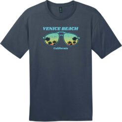 Venice Beach California Sunglasses T-Shirt New Navy - US Custom Tees