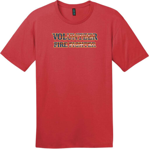 Volunteer Fire Fighter T-Shirt Classic Red - US Custom Tees
