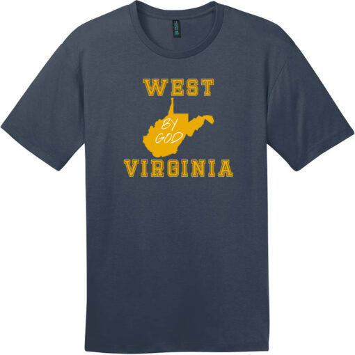 West By God Virginia T-Shirt New Navy - US Custom Tees