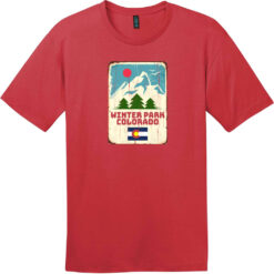 Winter Park Colorado Vintage Sign T-Shirt Classic Red - US Custom Tees