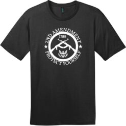 2nd Amendment Protect Yourself T-Shirt Jet Black - US Custom Tees