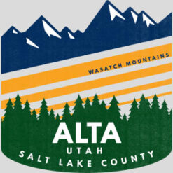 Alta Utah Wasatch Mountains Design - US Custom Tees