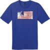 American Flag Distressed Faded T-Shirt Deep Royal - US Custom Tees