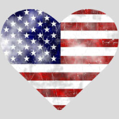 American Flag Heart Design - US Custom Tees
