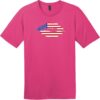 American Flag Lips T-Shirt Dark Fuchsia - US Custom Tees