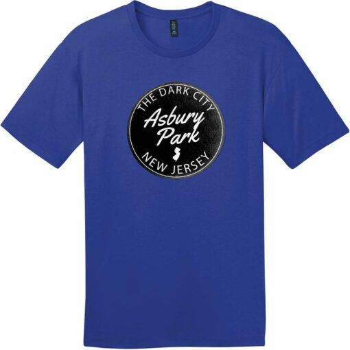 Asbury Park NJ Dark City T-Shirt Deep Royal - US Custom Tees