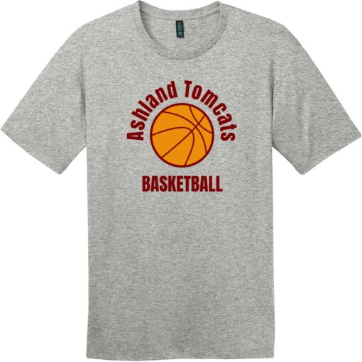 Ashland Tomcats Basketball T-Shirt Heathered Steel - US Custom Tees