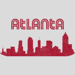 Atlanta City Skyline Retro Design - US Custom Tees
