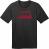 Atlanta City Skyline Retro T-Shirt Jet Black - US Custom Tees