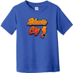 Atlantic City New Jersey Star Toddler T-Shirt Royal Blue - US Custom Tees