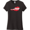 Austria Flag Country Retro Women's T-Shirt Black - US Custom Tees