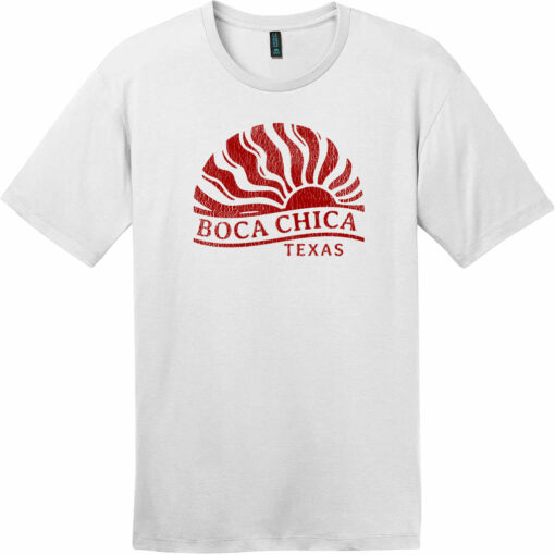 Boca Chica Texas Sun Vintage T-Shirt Bright White - US Custom Tees