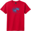 Born To Surf Ride The Wave Youth T-Shirt Classic Red - US Custom Tees