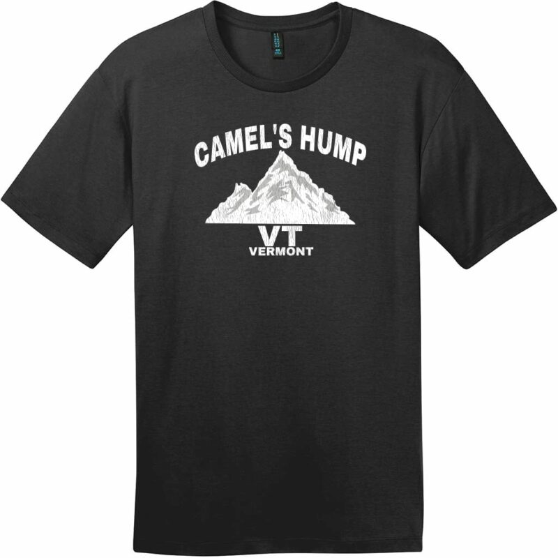 Camel's Hump Mountain Vermont T-Shirt Jet Black - US Custom Tees