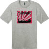 Chicago Skyline Retro T-Shirt Heathered Steel - US Custom Tees