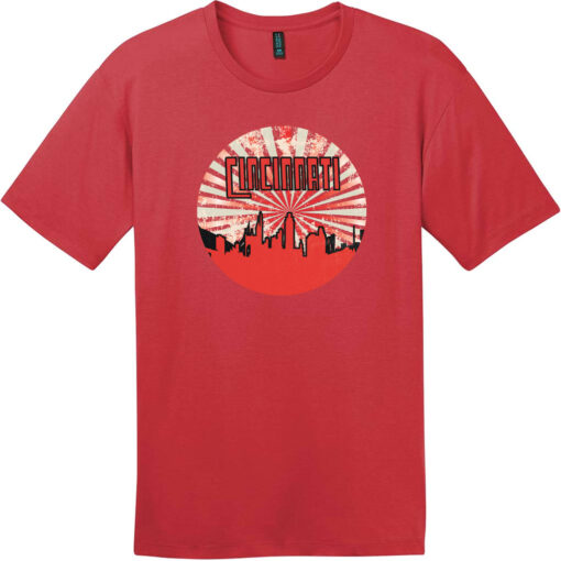 Cincinnati Ohio Retro T-Shirt Classic Red - US Custom Tees