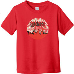 Cincinnati Ohio Retro Toddler T-Shirt Red - US Custom Tees